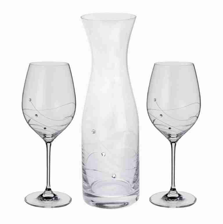 Dartington Glitz Wine glass set with Carafe